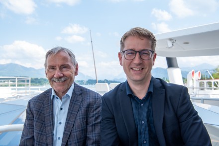 Die neuen Vorstandsmitglider: Hans Rudolf Jost und Jim Wolanin